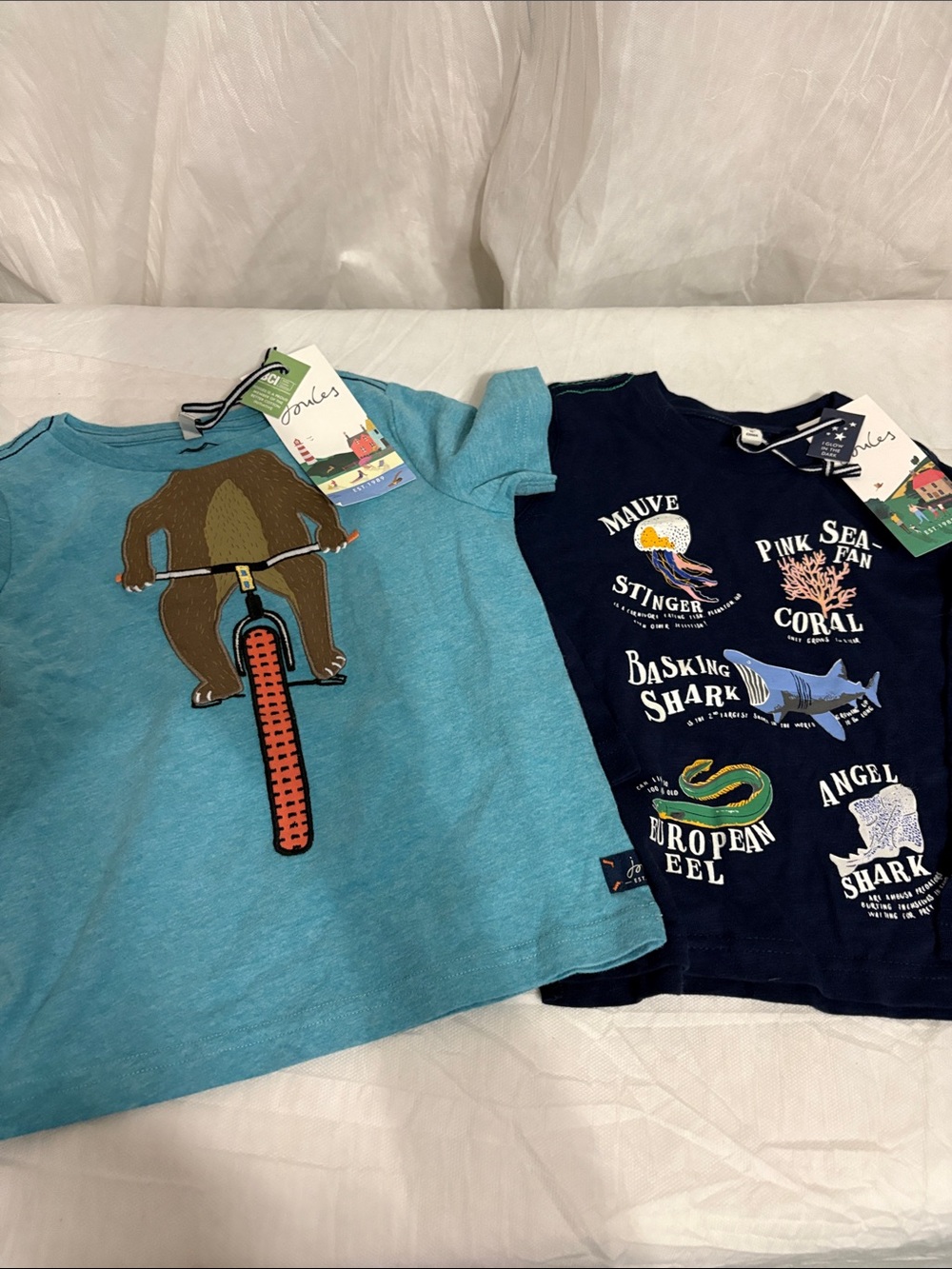 Joules 2 Kids Graphic Shirts Size 2y NWT